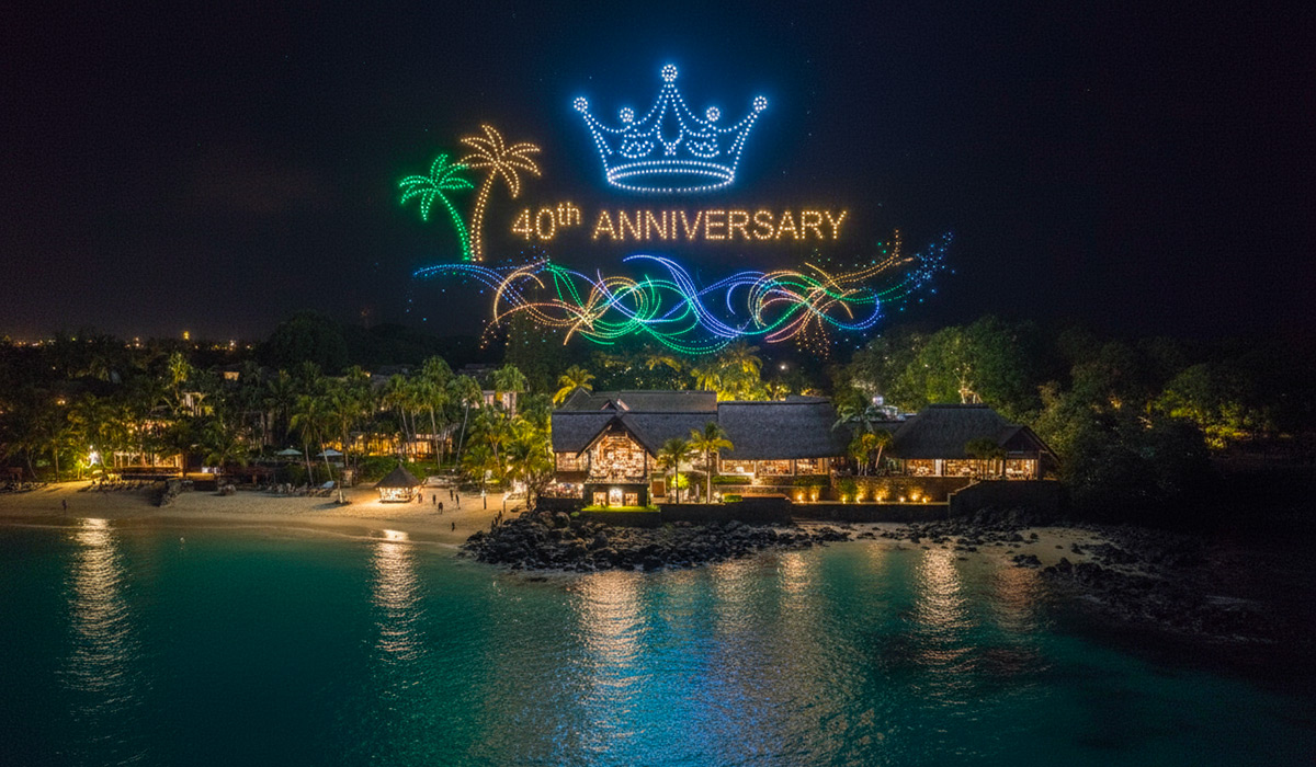 Royal Palm Beachcomber Luxury : un ballet de drones illuminera le ciel mauricien pour célébrer quatre décennies d'excellence hôtelière